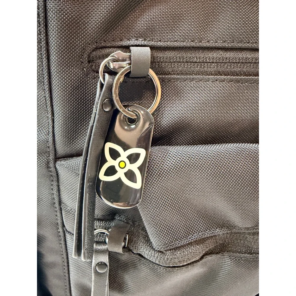 Sherpani Tote Backpack Convertible Black Nylon Leather Trim Versatile - Picture 10 of 14